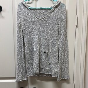 Roxy Gray Knit Hoodie